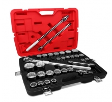 32 Pcs 3/4" Dr. Socket Set with Extendable 3/4" Dr. Ratchet Handle