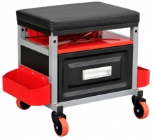 Rolling Stool with Drawer And Tool Holders