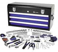 248 pc 1/4”, 3/8” & 1/2” Dr. Tool Kit with 3 Drawer Chest