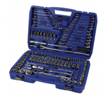 128 pc 1/4”, 3/8”, 1/2” Automotive Tool Kit