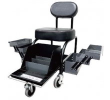 Professional Shop Seat With Expandable Side Trays