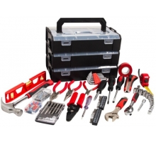 64 pc Home Tool Kit with 3 Layers Tool Box
